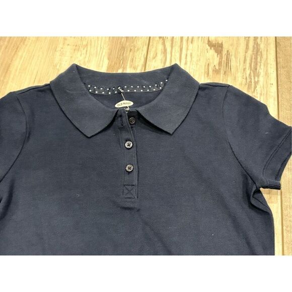 Old Navy school uniform tan and navy top and skirt, girls size S 6-7 - Picture 8 of 10